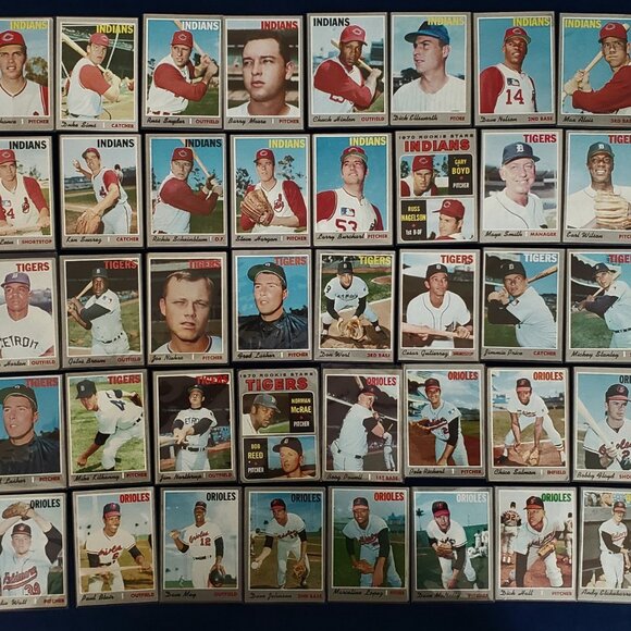 TOPPS 1970 LOT OF 548 BASEBALL CARDS W/47 HOF ALLEN RYAN MAYS CLEMENTE AARON 🐐 - Picture 9 of 12